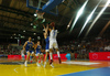 Shawn Huff (no.7) of Finland during basketball match of FIBA Basketball World Cup 2023 Qualifiers between Slovenia and Finland. Basketball match of FIBA Basketball World Cup 2023 Qualifiers between Slovenia and Finland was played in Bonifika arena in Koper, Slovenia, on Monday, 28th of February 2022.